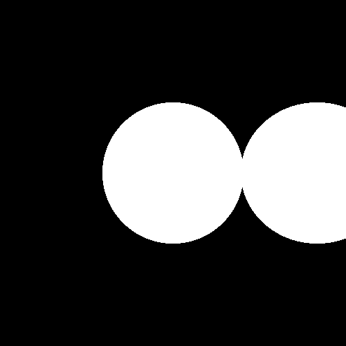 two spheres touching